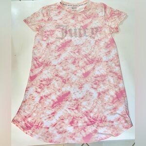 Juicy Couture Pink and White Tie-Dye Dress